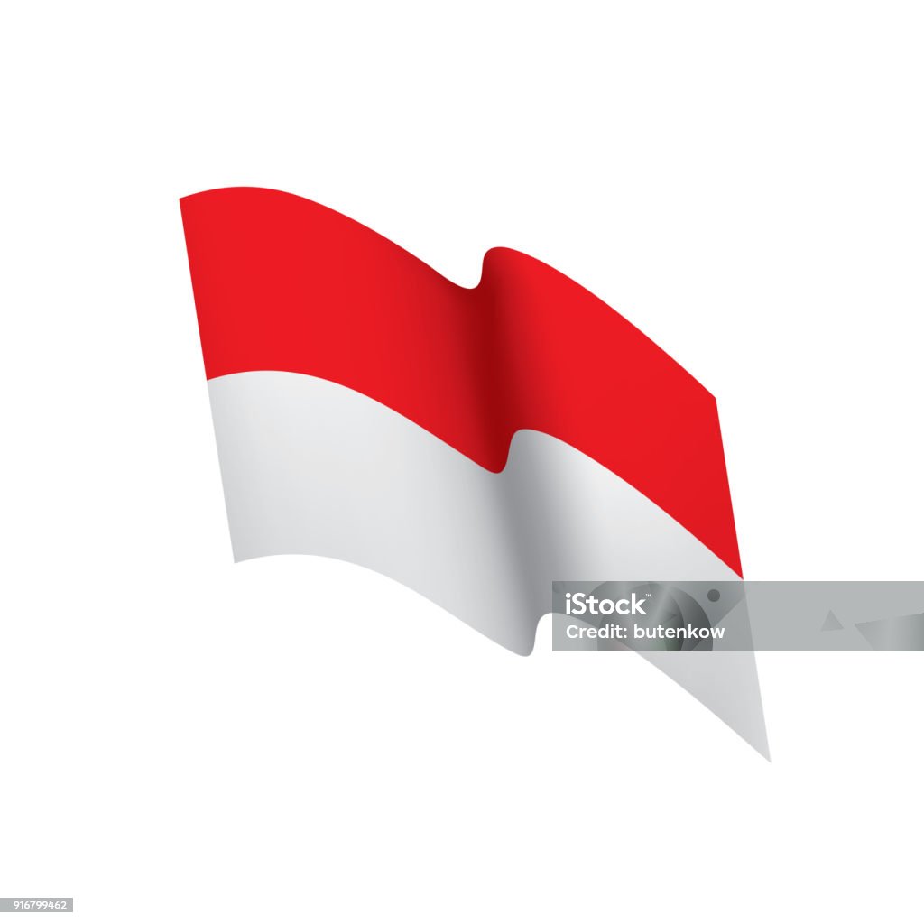 Bendera Indonesia Ilustrasi Vektor Ilustrasi Stok - Unduh Gambar