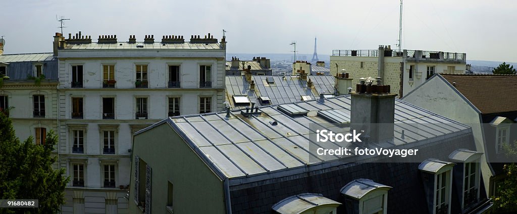 屋根、パリの街 - ぞうきんのロイヤリティフリーストックフォト