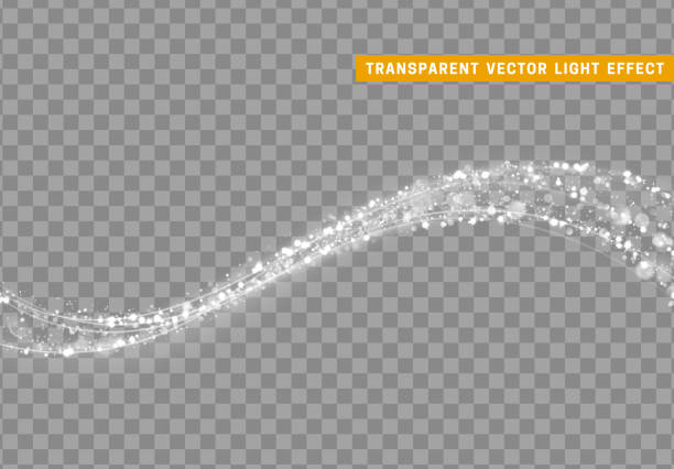 Sparkle light glitter. Magic light effect. Stardust silver and white glitter. Sparkle star dust vector illustration silver colored stock illustrations