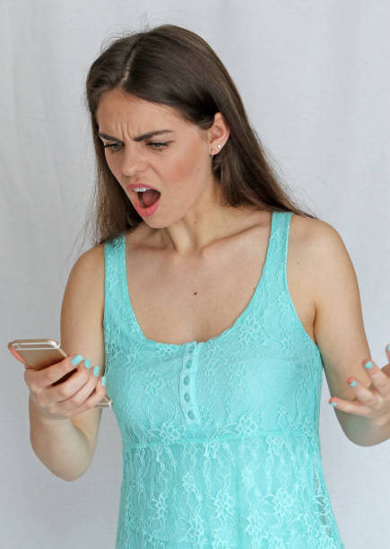 istock Cell Phone And The Woman 916807878
