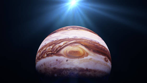 istock the planet Jupiter lit by the bright Sun 916808056