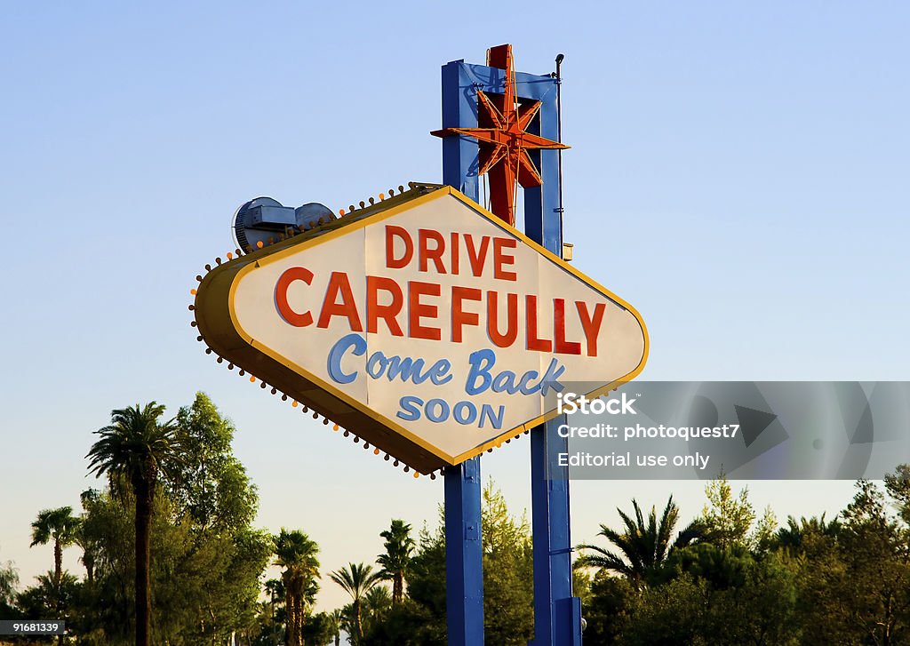 , die Las Vegas besuchen Sie uns bald wieder anmelden - Lizenzfrei Amerikanische Kontinente und Regionen Stock-Foto