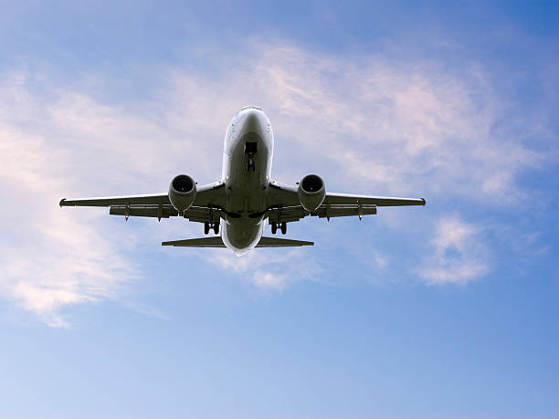 istock Commercial Aircraft Landing at Twilight 91681709