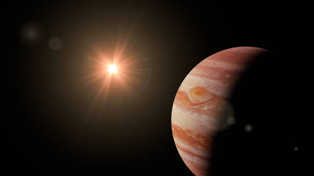 istock the planet Jupiter lit by the Sun 916818818