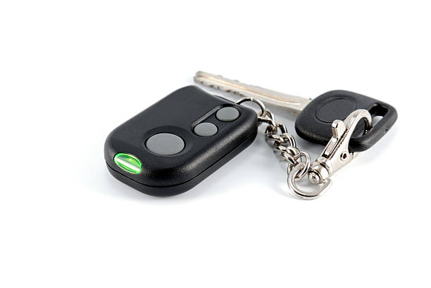istock Automobile keys and charm from the autosignal system 91681943