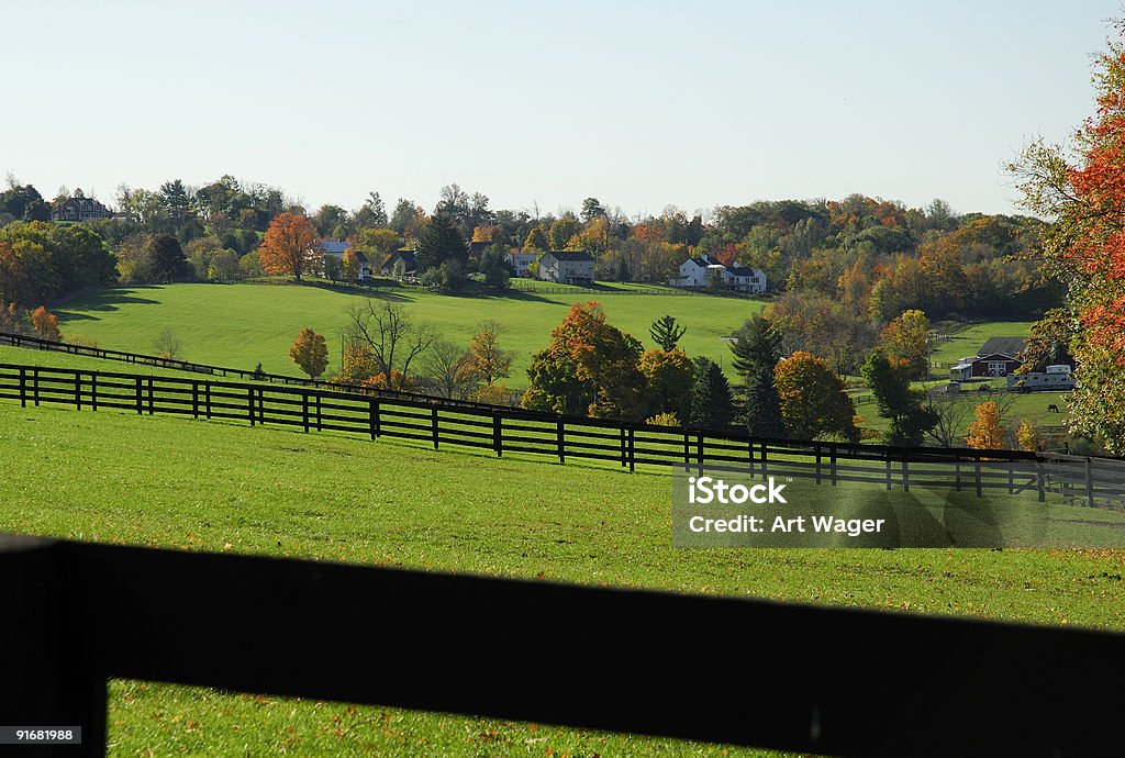 Farm paisagem de outono-Hudson Valley, Nova York - Foto de stock de Casa royalty-free