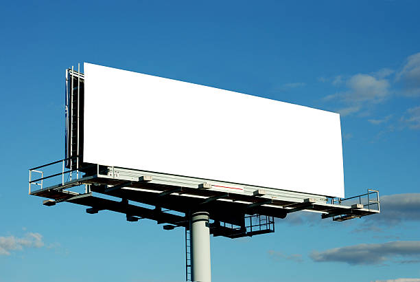 Blank billboard - foto de acervo