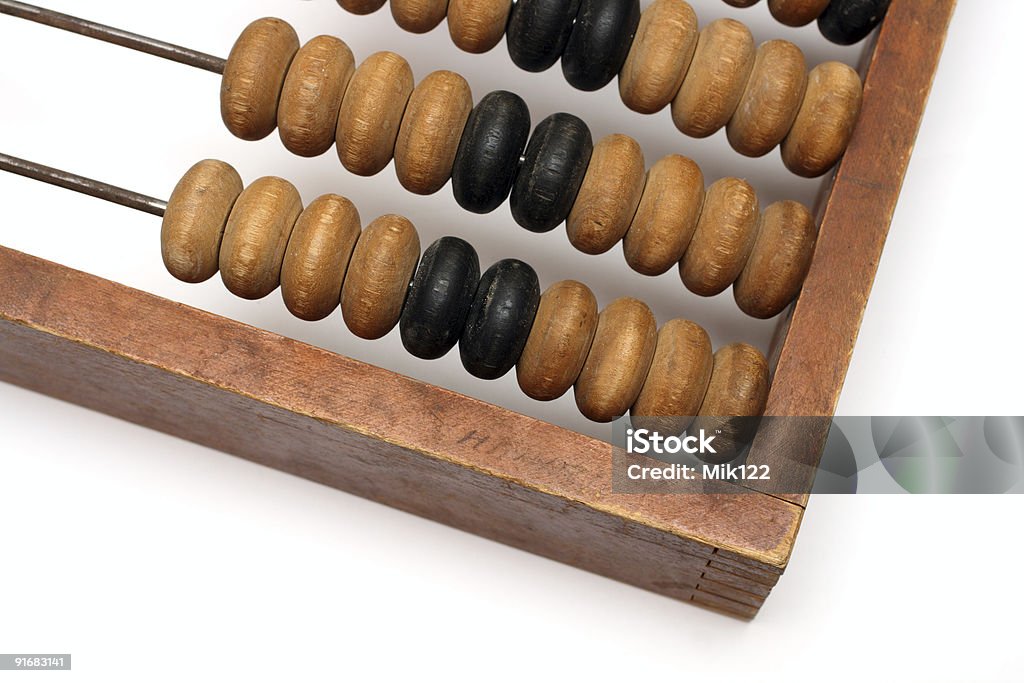 Teil des alten hölzernen abacus - Lizenzfrei Abakus-Rechentafel Stock-Foto