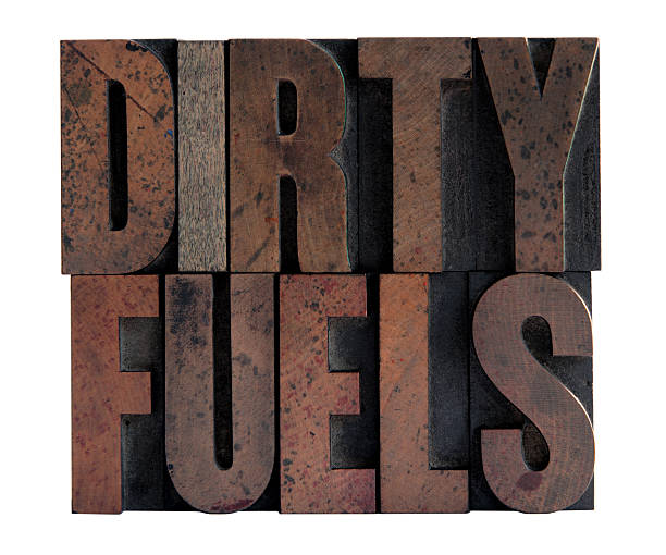istock dirty fuels in letterpress wood type 91683403