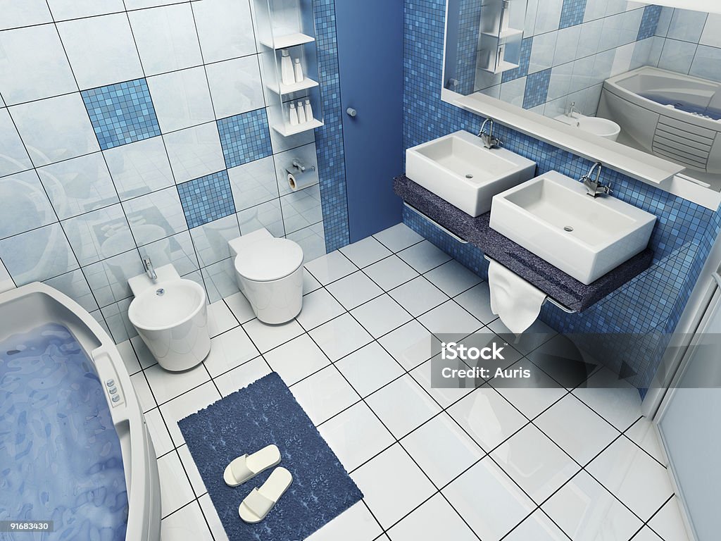 bathroom interior  Apartment Stock Photo