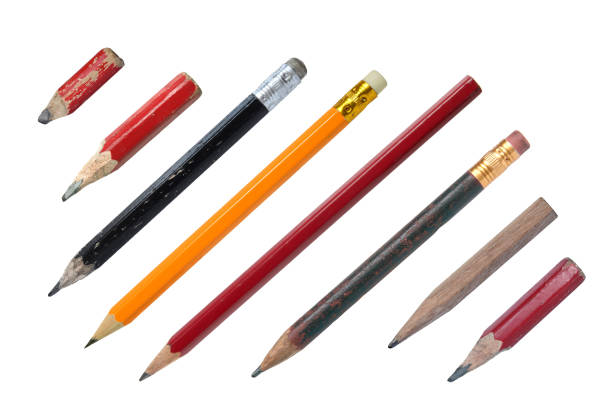 bleistifte - pencil black sharp color image stock-fotos und bilder