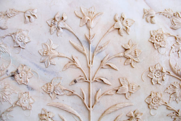 istock Historical building's design with floral arts 916836226