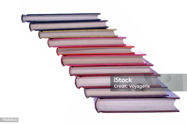 Photo libre de droit de Livre De Pile De Livres Isolé Sur Blanc banque d'images et plus d'images libres de droit de Apprentissage - Apprentissage, Bibliothèque, Couverture de livre