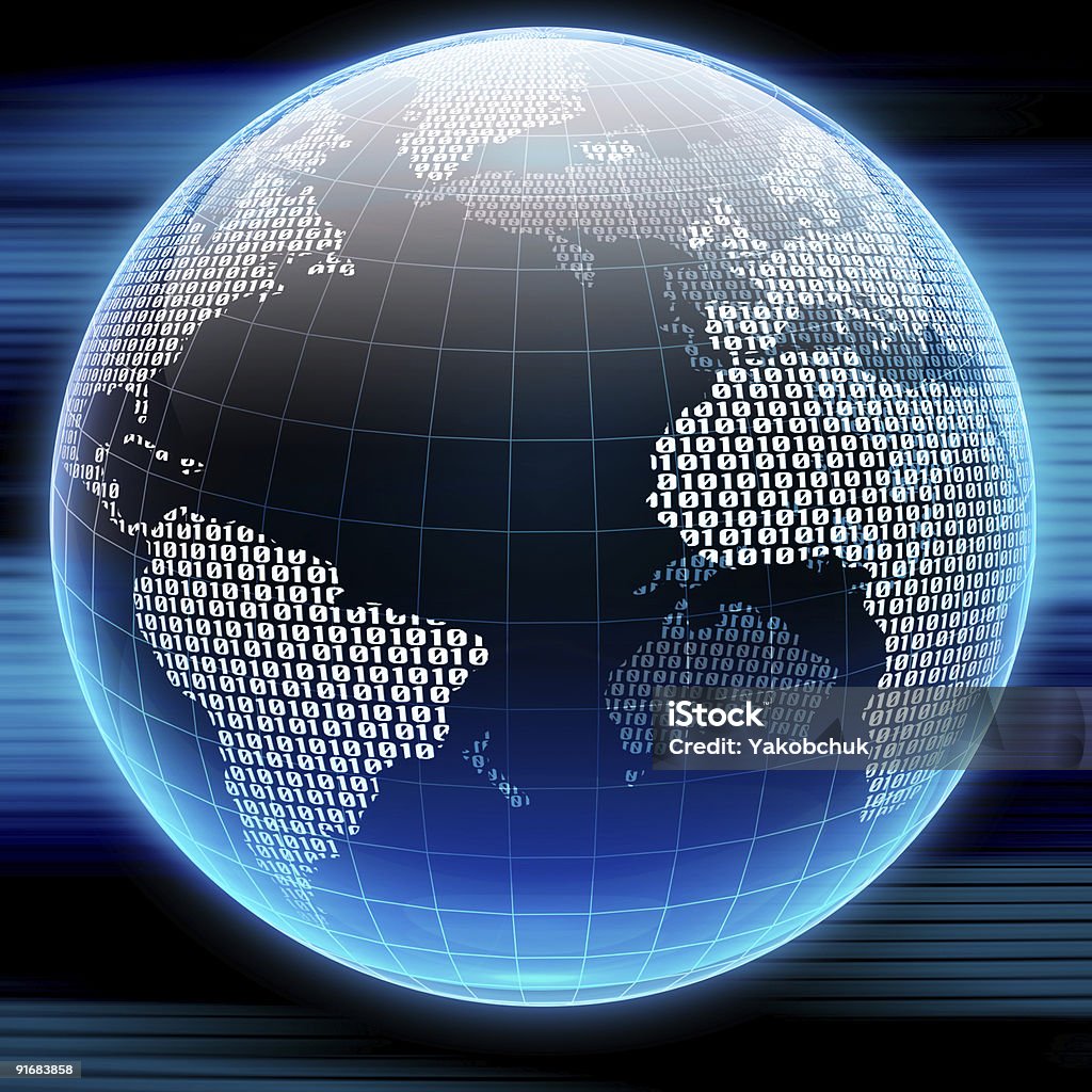 Digital globe - Foto stock royalty-free di Astratto