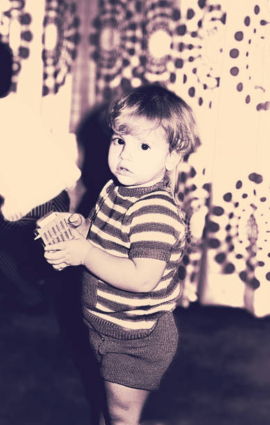Vintage kid from the seventies