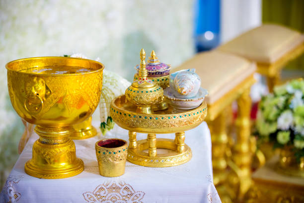 istock Thai wedding accessory for cultural wedding ceremony 916840846