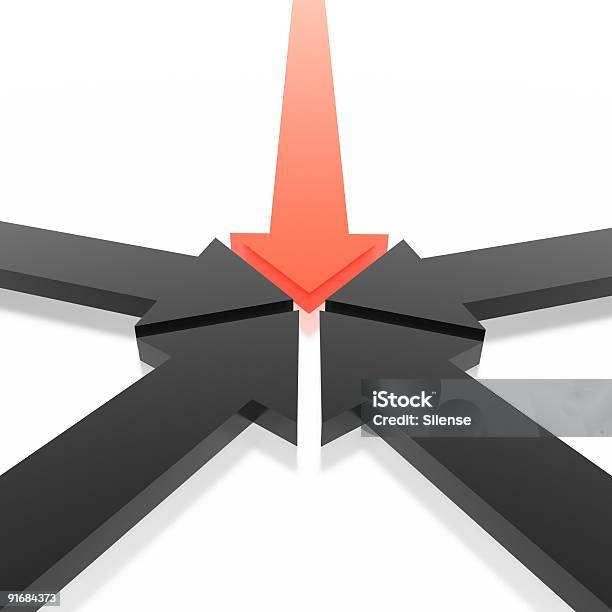3 D Flechas Foto de stock y más banco de imágenes de Calle - Calle, Cinco objetos, Número 5