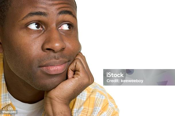 Thoughtful Man Stock Photo - Download Image Now - Adult, African Ethnicity, African-American Ethnicity