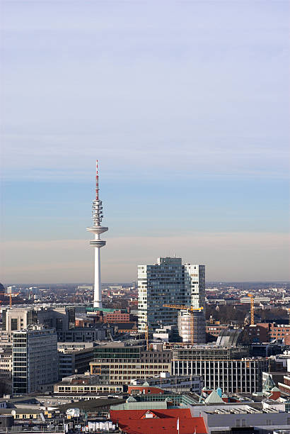 istock Television Tower and Hamburg City Skyline 91684983