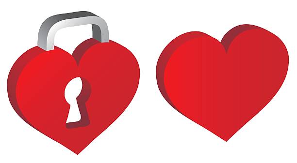 Heart Icons vector art illustration