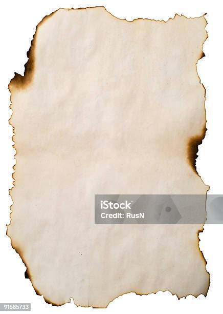 Old Burnt Paper Stock Photo - Download Image Now - Paper, Burnt, Burning