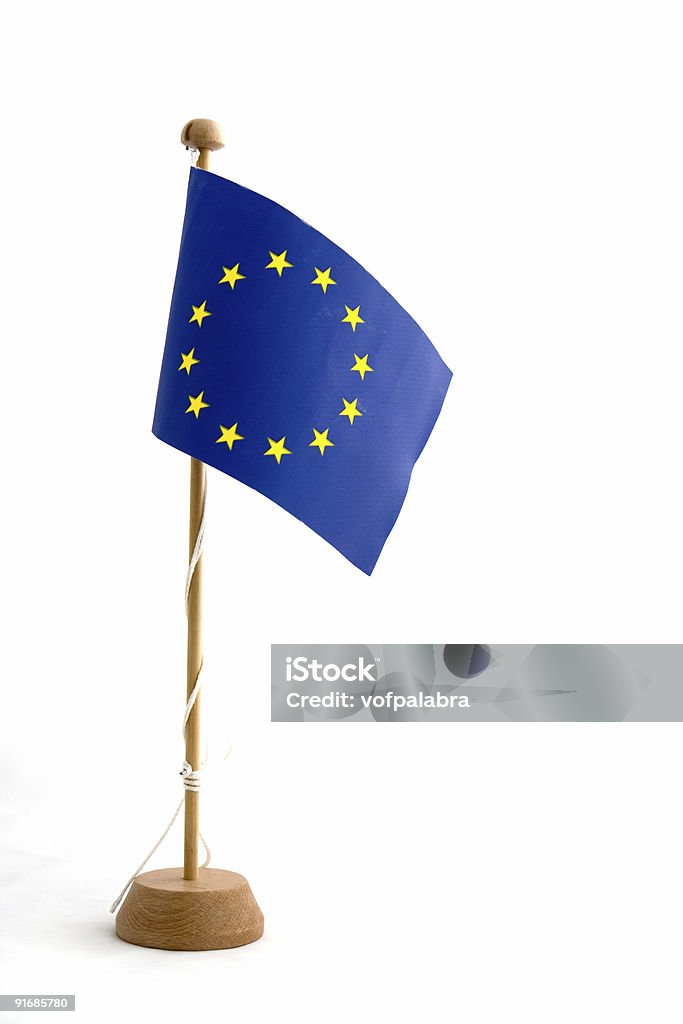 Bandiera dell'Unione europea in miniatura - Foto stock royalty-free di A forma di stella
