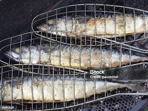 Photo libre de droit de Poissons banque d'images et plus d'images libres de droit de Aliment - Aliment, Aliment cru, Barbecue