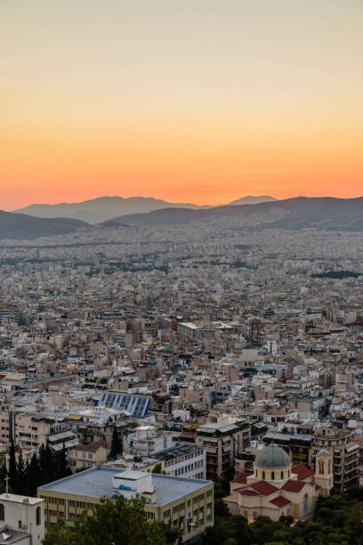 istock Sunset view of Athens from Lycabettus hill 916859176