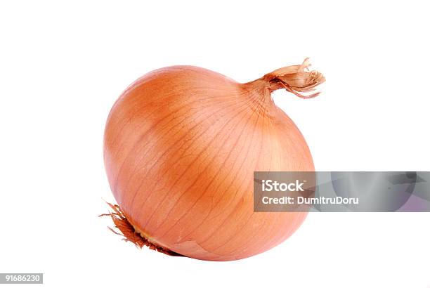 Onion On White Background Stock Photo - Download Image Now - Agriculture, Brown, Color Image