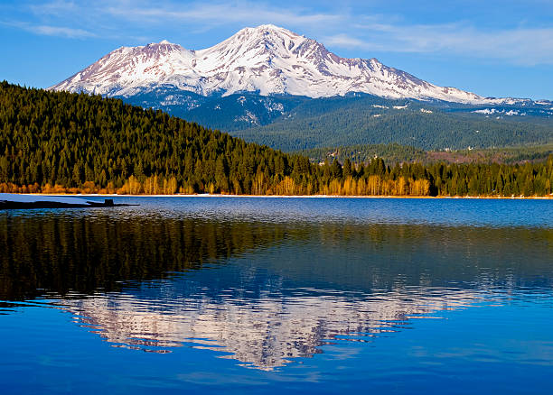 istock Mountain reflection in the lake 91686555