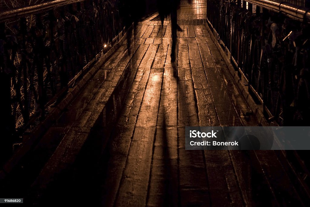 Fremden in eine Nacht - Lizenzfrei Schlagschatten Stock-Foto