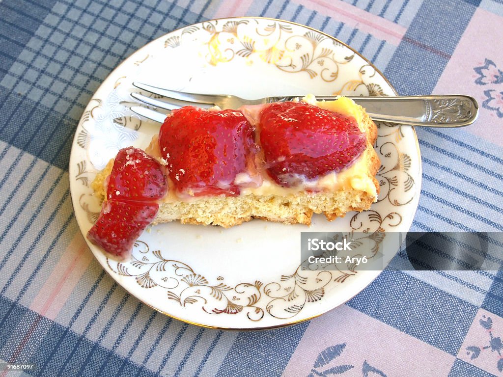 Crosta di Crostata di fragole - Foto stock royalty-free di Alimentazione non salutare