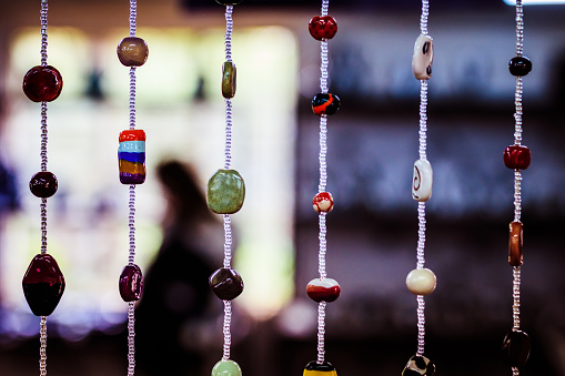 Beautiful decorative beads and jewellery hanging soft filter