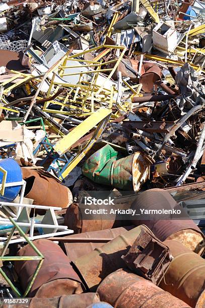 Scarto Metal Centro Di Demolizione - Fotografie stock e altre immagini di Acciaio - Acciaio, Affari, Alluminio