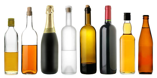 garrafas de bebidas alcoólicas - beer wine drink collection - fotografias e filmes do acervo