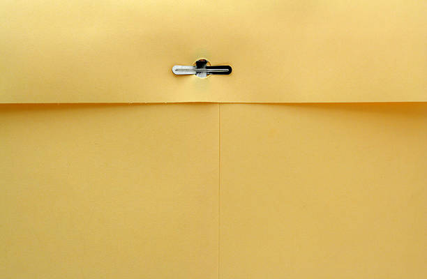 Manila envelope macro background stock photo