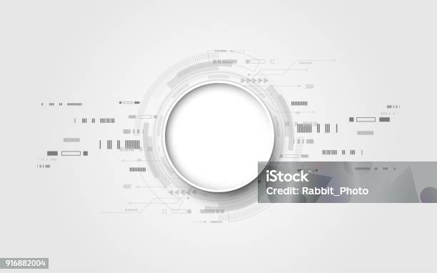 Abstract Technology White Grey White Abstract Technology Background With Various Technology ...