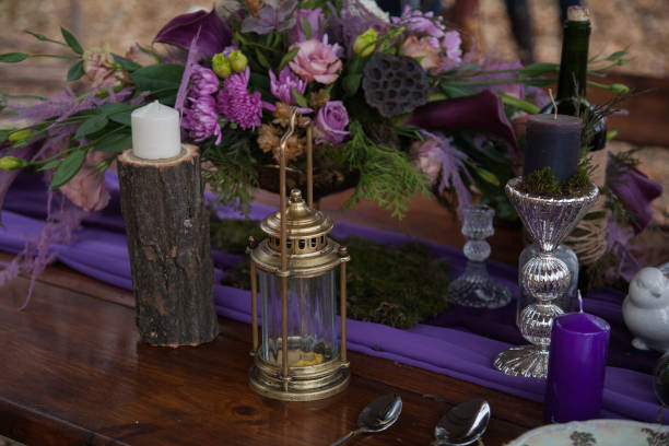 istock beautiful bouquet and candles 916884918