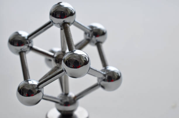 istock iron molecule made of stainless steel 916886378