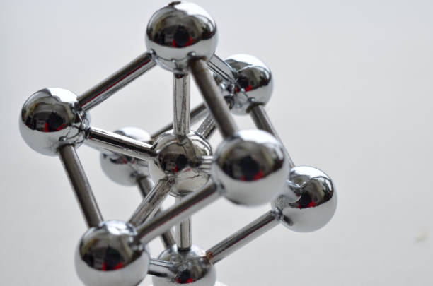 istock iron molecule made of stainless steel 916886528