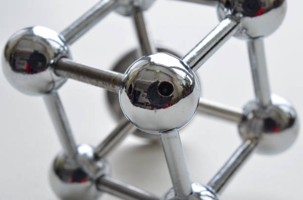 istock iron molecule made of stainless steel 916888808