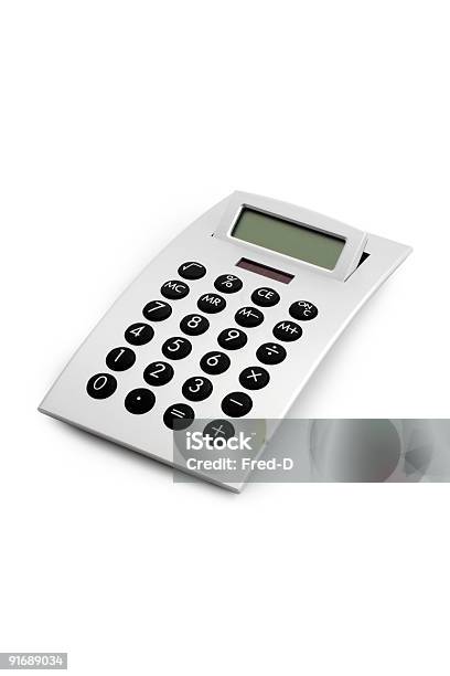 Electronic Calculator Isolated Stock Photo - Download Image Now - Calculator, Clipping Path, Color Image