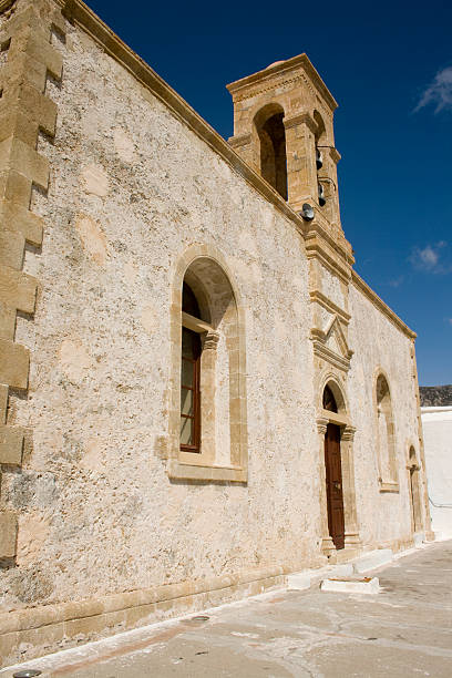 istock Hrissoskalitissa Monastery facade - Crete 91689073
