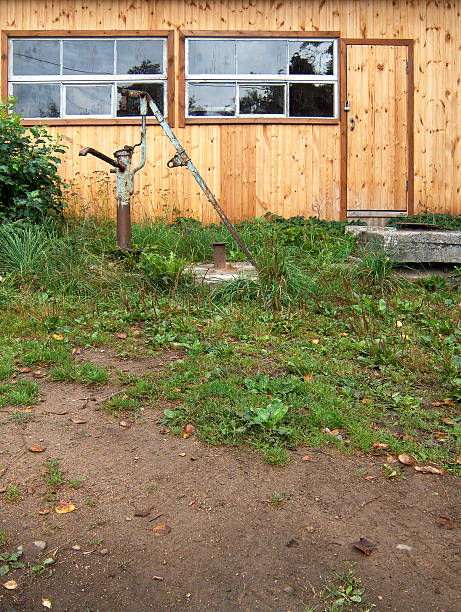 istock Old water pump at new cottage 91689165