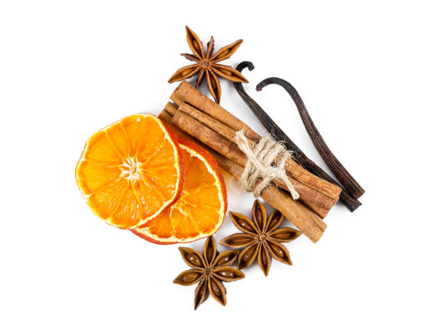 istock Dried orange slices, cinnamon, star anise and vanilla 916892738
