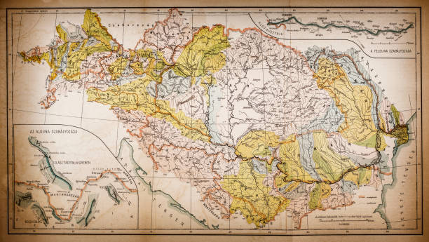 Illustration of a Danube river