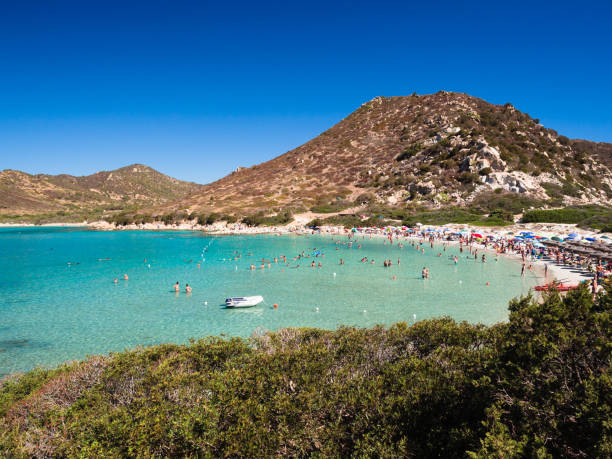 istock Transparent and turquoise sea in Punta Molentis, Villasimius. 916895224