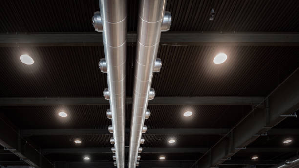 istock Air conditioning system of a modern industrial building. 916895238