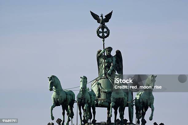 Quadriga Statuebrandenburg Gate Stockfoto und mehr Bilder von Adler - Adler, Alexanderplatz, Ast - Pflanzenbestandteil
