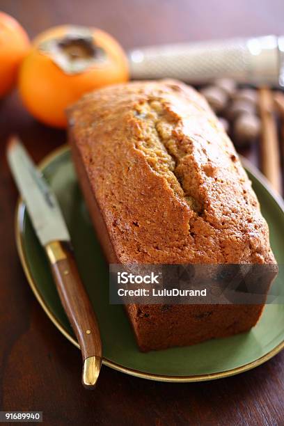 Persimmon Cake Loaf Stock Photo - Download Image Now - Pound Cake, Banana Bread, Cinnamon